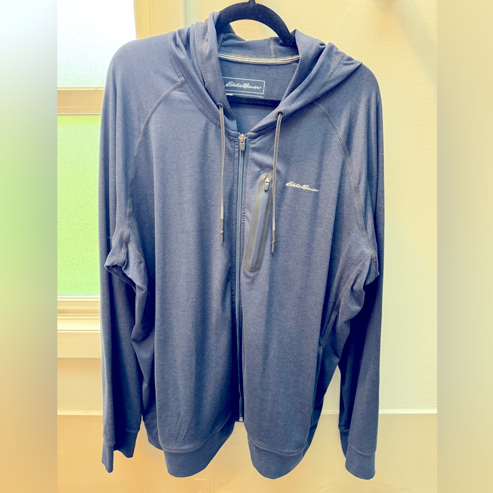 Eddie Bauer Lightweight Full Zip Jacket - Navy XL